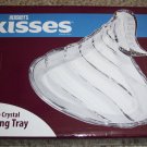 HERSHEY'S KISSES FINE CRYSTAL by godinger  CANDY SERVING TRAY PLATE  DISH NEW