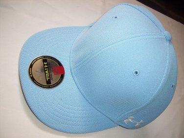 under armour hat cap I will visor hat heatgear light blue