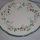 2 Pfaltzgraff  Winterberry Dinner Plates  holly berries good for side plates