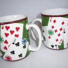 NEW 222 Fifth JUMBO COFFEE/TEA/SOUP MUG PLAYING CARDS Casino Chips NEW 222 Fifth JUMBO COFFEE/TEA/SOUP MUG PLAYING CARDS Casino Chips
