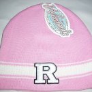 rutgers college women beanie pink one size