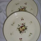 Royal Doulton Cornwall Dinner Plates  X 2 Lambethware Single Green Trim LS1015