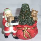 Porcelain SANTA TEA LIGHT CANDLE HOLDER VOTIVE Porcelain SANTA TEA LIGHT CANDLE HOLDER VOTIVE