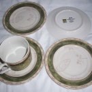 American Atelier  Bouquet Garni Stoneware saucers and coffee cup  AA 5011