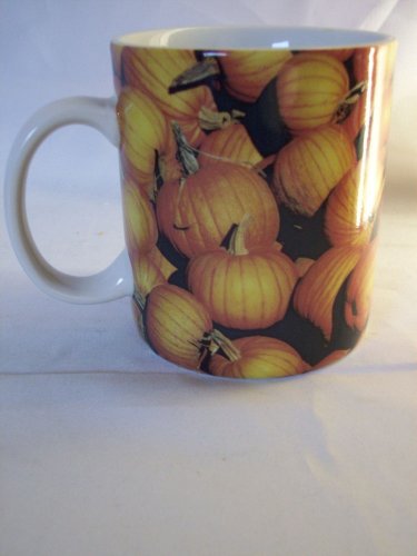 Starbucks Mug Cup Pumpkins   Fall Harvest  16 oz 2007 Excellent
