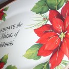 CELEBRATE THE MAGIC OF CHRISMTAS Oval Platter POINTSETTIAS Platter  Rare