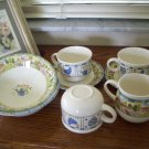 Johnson Bros Tesco Sunny Days Cereal Bowls mugs cups creamer saucers Lot England