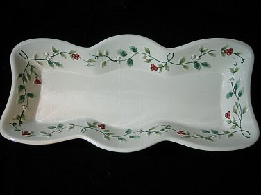 Pfaltzgraff Winterberry Serving Tray Dish Excellent  LOOK