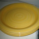 3-pc CITRUS GROVE yellow dinner plates