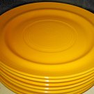 Home Yellow Embossed Rings Ribbed 7 Dinner Plates. LOOK Home Yellow Embossed Rings Ribbed 7 Dinner Plates. LOOK