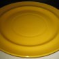 Home Yellow Embossed Rings Ribbed  7 Dinner Plates. LOOK