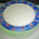 5 Sango Watercolors Blueberry Sky 3000 Dinner Plates Sue Zipkin Excellent 5 Sango Watercolors Blueberry Sky 3000 Dinner Plates Sue Zipkin Excellent