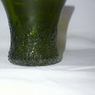 1 Overshot Glass Green Tumbler Beautiful Stunning  RARE