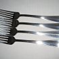 4 Towle  Stainless  Dinner Forks 8" Stainless Flatware