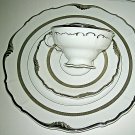Edelstein OXFORD Platinum Maria Theresia 22679 Dinner Cup Saucer Excellent RARE