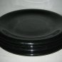 Baker Hart & Stuart Black Dinner Plates (4) Stoneware Japan  RARE