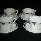 Adams VERUSCHKA Coffee Cups & Saucer 8-pc set  Excellent LOOK