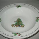 Tienshan Holiday Hostess Round Vegetable Bowl Christmas Tree 9 3/4" Excellent Tienshan Holiday Hostess Round Vegetable Bowl Christmas Tree 9 3/4" Excellent