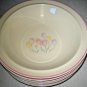 7 Sango Springtime tulips 252180 Soup Cereal Bowls 7 3/8"