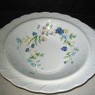 NIKKO Blue tulip Round Vegetable Handled Serving Bowl Japan RARE LOOK