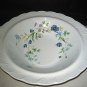 NIKKO Blue tulip Round Vegetable Handled Serving Bowl Japan RARE LOOK