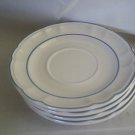 Floral Expressions Stoneware 2 Saucer Plates 6" D Japan  Pristine