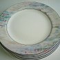 4-pc Set Mikasa Maxima MONET CAK01 Salad Plates Pastels 8 1/4" Never Used