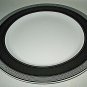 2 Nautica SLOANE SQUARE Dinner Plate Black Gray/Grey bands 11.5"D more available