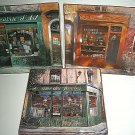 Certified International Art In Motion Salad Plates Set Square Paris France KC Certified International Art In Motion Salad Plates Set Square Paris France KC