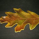 POTTERY BARN Harvest Green Oak Leaf Big Platter Serving Tray EXCELLENT POTTERY BARN Harvest Green Oak Leaf Big Platter Serving Tray EXCELLENT