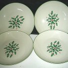 4-pc Lenox HOLIDAY Holy Berries Individual Pasta Soup Bowl NEW w/ tags 9 1/8" D 4-pc Lenox HOLIDAY Holy Berries Individual Pasta Soup Bowl NEW w/ tags 9 1/8" D