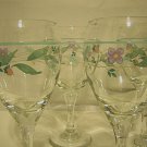 Set of 4 Pfaltzgraff APRIL Water/Wine Goblets Excellent Clean Clear