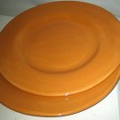 2 Pottery Barn SAUSALITO AMBER Yellow Dinner Charger Chop Plate 12" More availab