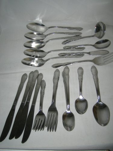 41 pc  Oneida  Fenway / Day Dream Stainless Steel Flatware