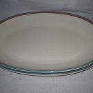 2 Pfaltzgraff Juniper Oval Serving Platter  14 x 10 Castle stamp USA