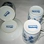Blue Danube Japan Condiment Jam Jelly Jar W/plate 2 Mugs + free oval dish LOOK
