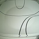 4 Corelle Simple Lines Dinner Plates Square black curving lines 10 1/2" Exclnt 4 Corelle Simple Lines Dinner Plates Square black curving lines 10 1/2" Exclnt