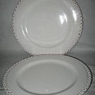 American Atelier BIANCA BEAD salad plates 2-pcs