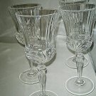4-pc Royal Crystal Rock AUREA Wine Glasses 7 3/8" RCR Excellent More Available 4-pc Royal Crystal Rock AUREA Wine Glasses 7 3/8" RCR Excellent More Available