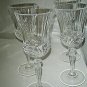 4-pc Royal Crystal Rock AUREA Wine Glasses 7 3/8" RCR Excellent More Available