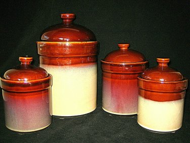 SANGO NOVA BROWN  Storage Canisters 4-pc set