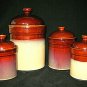SANGO NOVA BROWN Storage Canisters 4-pc set