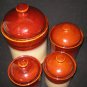 SANGO NOVA BROWN Storage Canisters 4-pc set