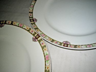 NORITAKE MORIMURA Nippon2 Salad Plates Floral pattern 8 1/2" D