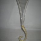Union Street Glass HOMAGE gold Mist stem Champagne Flute glass Signed LOOK