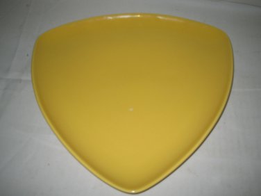 Homer Laughlin Triangle Platter yellow RARE