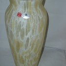 Italian Maestri Vetrai Murano Art Glass Vase with Original Labels 15" tall