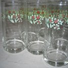 Gibson Christmas Charm Holy Berries Drinking glasses 4-pc set Excellent Gibson Christmas Charm Holy Berries Drinking glasses 4-pc set Excellent