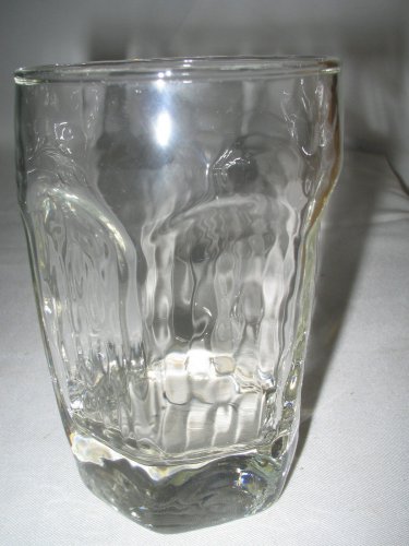 LIBBEY CHIVALRY Clear Juice glasses with Panels 3-pc set Textured 3 3/4" H