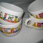 Royal Norfolk Animals Pet Large Mugs Cow Cat Dog never used  4-pc lot